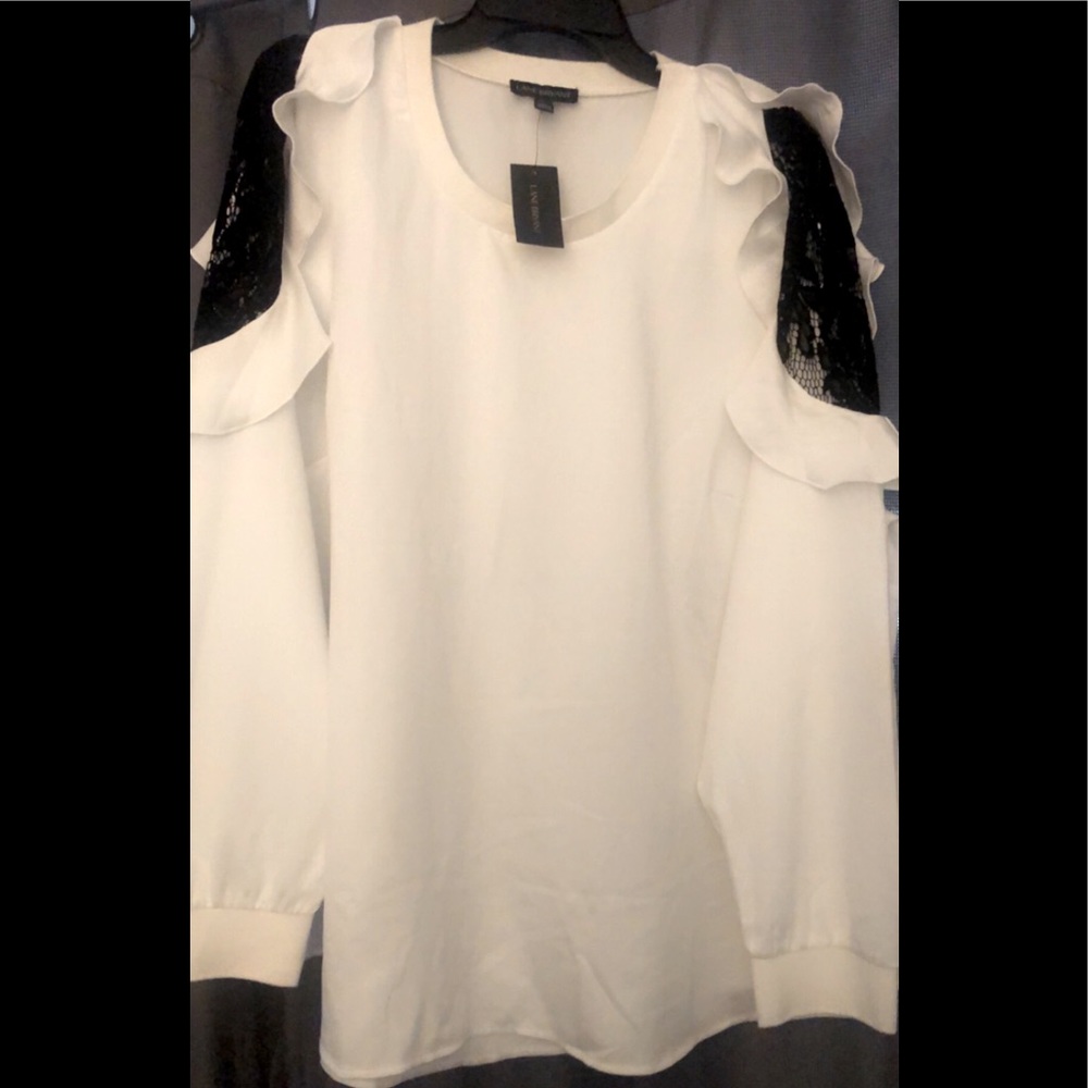 Lane Bryant lace shoulder shirt/sweater